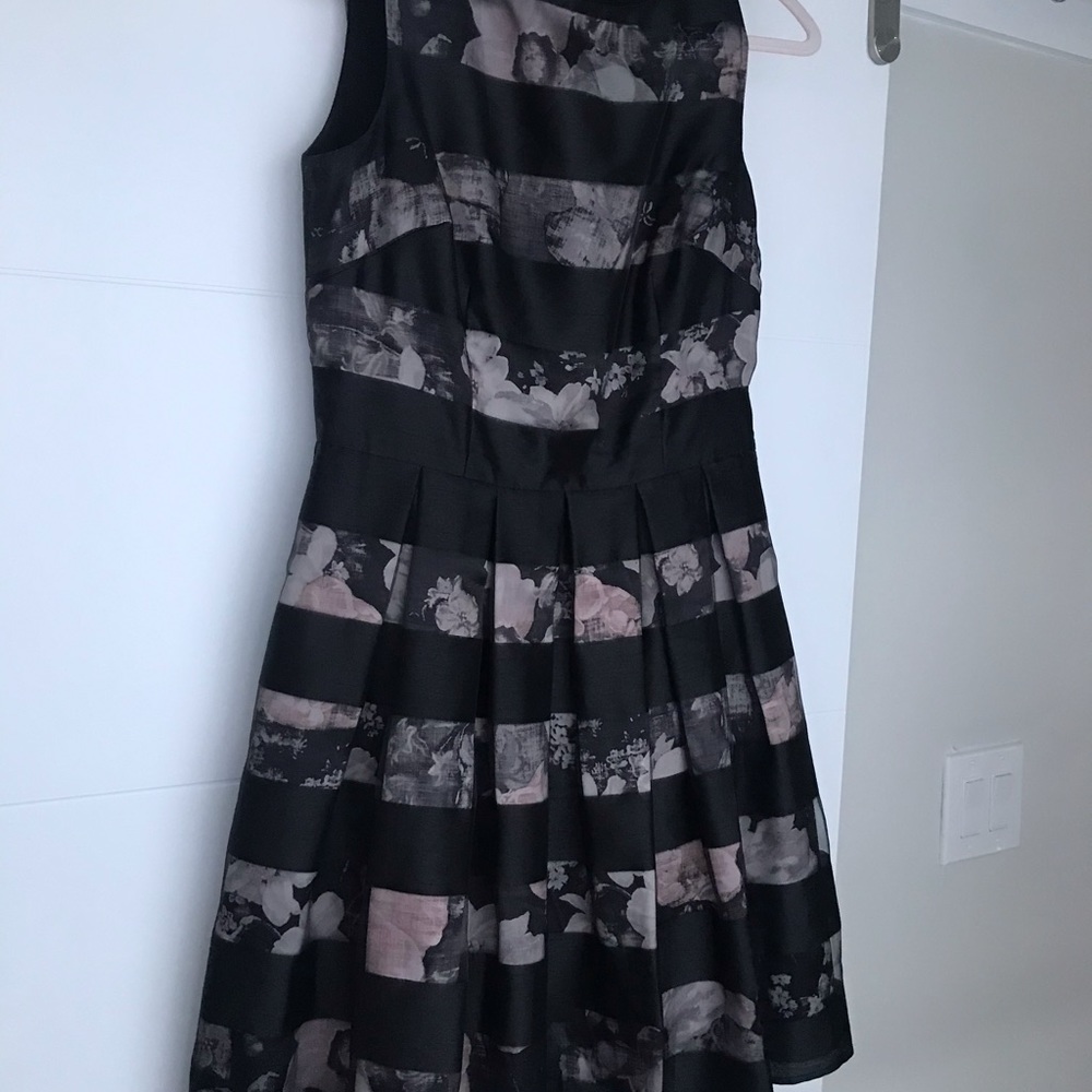 Vince Camuto black floral dress